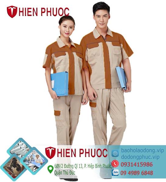 Đồng phục bảo hộ tay ngắn - Công Ty TNHH Bảo Hộ Lao Động Thiên Phước